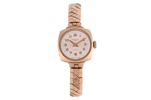 Lot 251 - Excalibur Incabloc 9ct Gold Wrist Watch Year:...