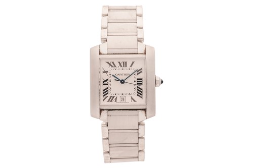 Lot 304 - Cartier Tank Francaise Wrist Watch Reference:...