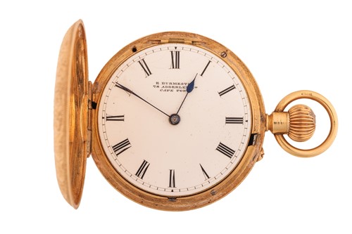 Lot 310 - An 18ct gold lady's full hunting cased,...