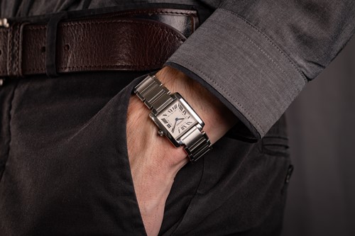 Lot Cartier Tank Francaise Reference: 2301 Serial:...