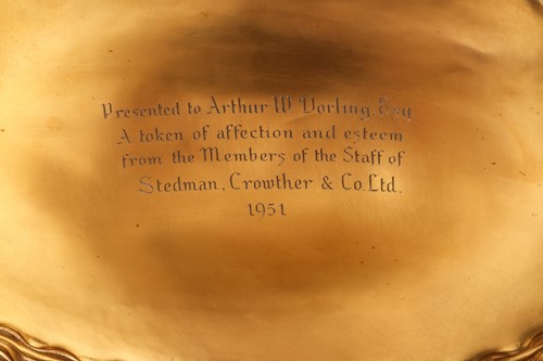 Lot Omar Ramsden (1873-1939): a large silver...