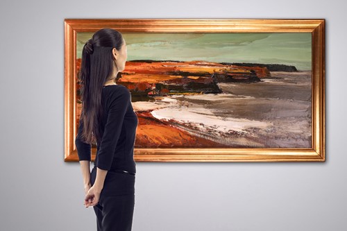 Lot 73 - Donald McIntyre (British 1923-2009) Coastal...