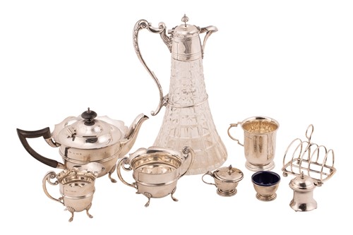 Lot 400 - An early 20th-century silver-mounted ship's...