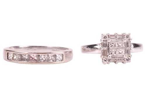 Lot 126 - Two diamond-set rings, comprising a diamond...