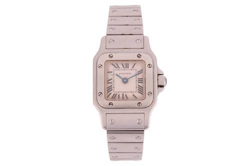 Lot Cartier Santos Galbée Wristwatch Reference:...
