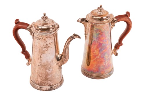 Lot A café au lait set, in Georgian style,...