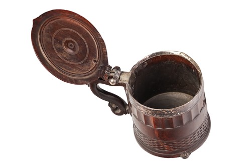 Lot A rare mid-17th-century engine-turned lignum...