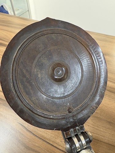Lot 115 - A rare mid-17th-century engine-turned lignum...