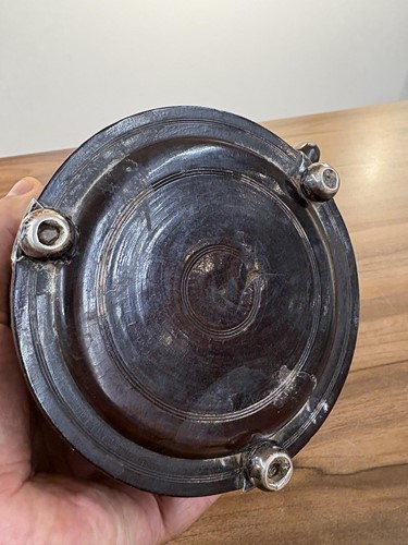 Lot 115 - A rare mid-17th-century engine-turned lignum...