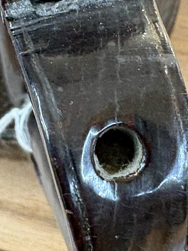 Lot 115 - A rare mid-17th-century engine-turned lignum...