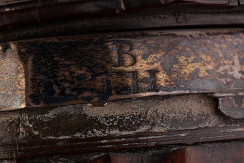 Lot A rare mid-17th-century engine-turned lignum...