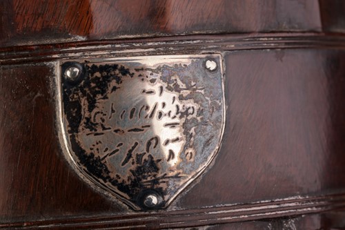 Lot A rare mid-17th-century engine-turned lignum...