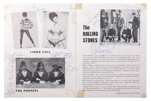 Lot 68 - The Rolling Stones: an original multi-signed...