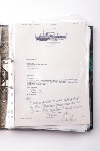 Lot 79 - Morrissey / The Smiths: A folder containing a...