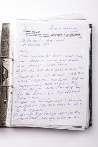 Lot 79 - Morrissey / The Smiths: A folder containing a...