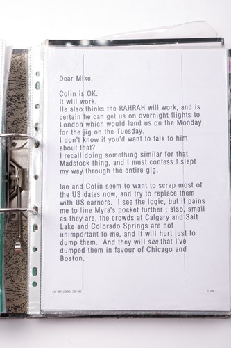 Lot 79 - Morrissey / The Smiths: A folder containing a...