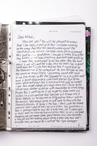 Lot 79 - Morrissey / The Smiths: A folder containing a...