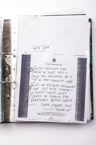 Lot 79 - Morrissey / The Smiths: A folder containing a...