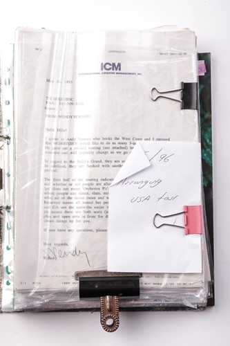 Lot 79 - Morrissey / The Smiths: A folder containing a...