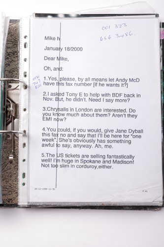 Lot 79 - Morrissey / The Smiths: A folder containing a...