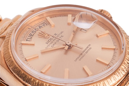 Lot 367 - Rolex 18ct Gold Day-Date Wrist Watch Reference:...