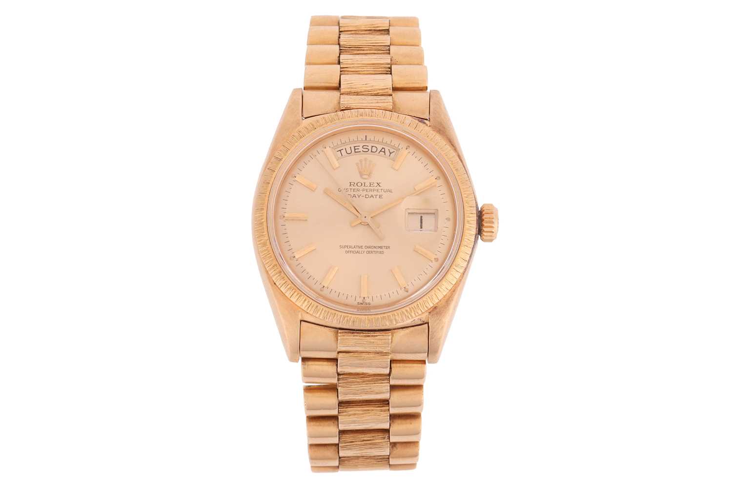 Lot 367 - Rolex 18ct Gold Day-Date Wrist Watch Reference:...