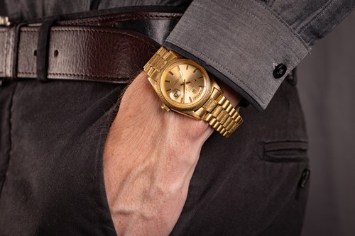Lot 367 - Rolex 18ct Gold Day-Date Wrist Watch Reference:...