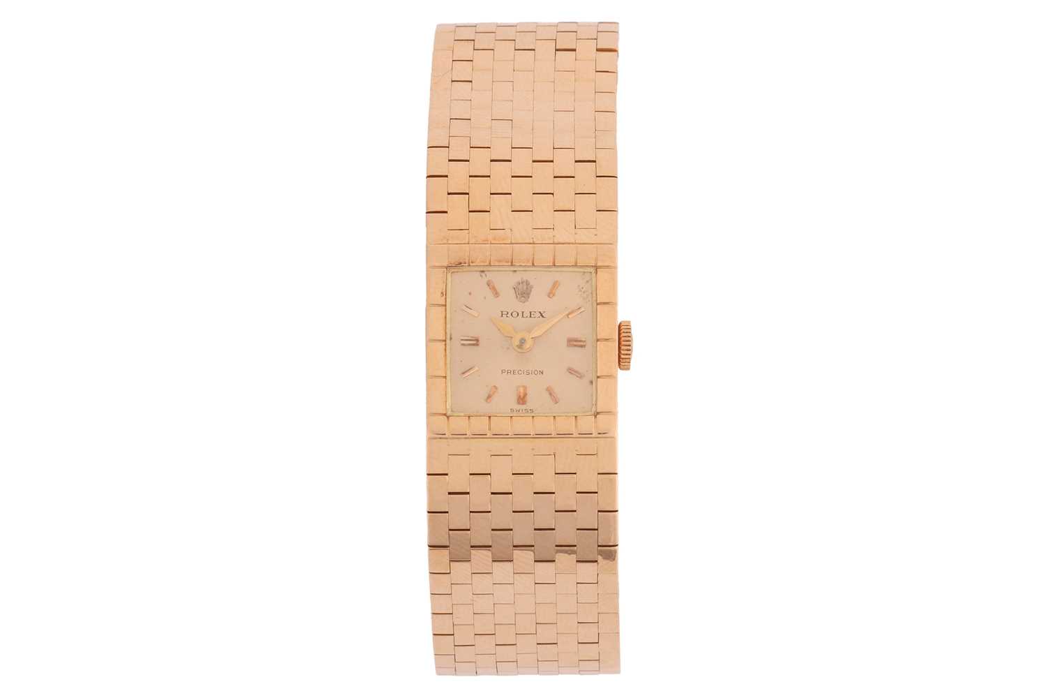 Lot 365 - Rolex – An ‘18K’ Precision Dress Watch;...