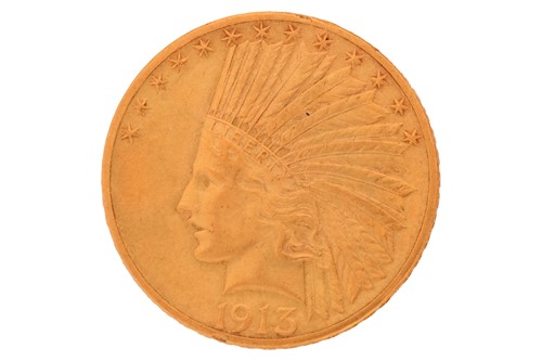 Lot 133 - A United States 1913 "Indian Head" ten-dollar...