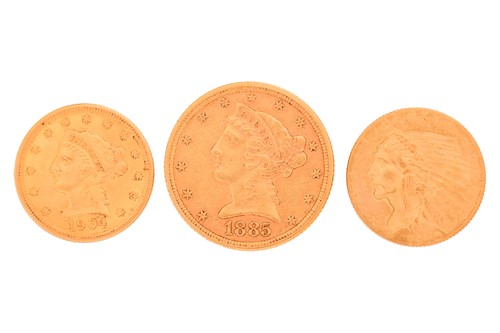 Lot 128 - A United States 1885 "Liberty Head"...