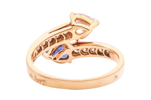 Lot 306 - Asprey - a sapphire and diamond Toi et Moi...