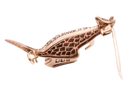 Lot 302 - A Victorian diamond-set kangaroo brooch,...