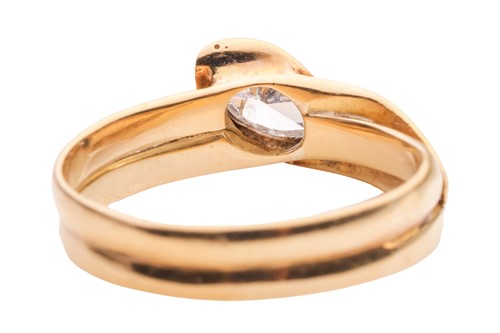 Lot 304 - A late Victorian diamond-set snake ring, of...