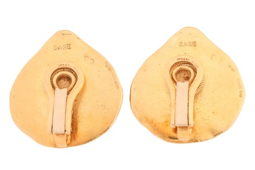Lot Elizabeth Gage - a pair of Capricorn clip-on...