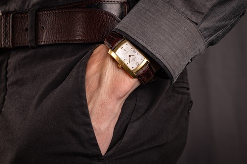 Lot Baume & Mercier 18ct Gold Hampton Wrist Watch...