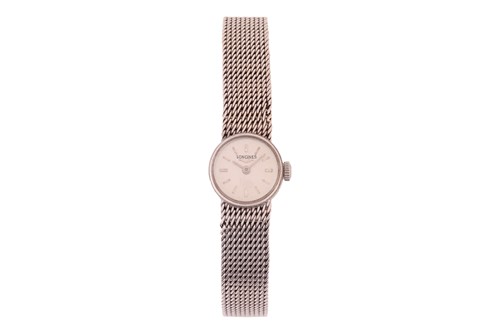 Lot 313 - Longines 9ct White Gold Wrist Watch Reference:...