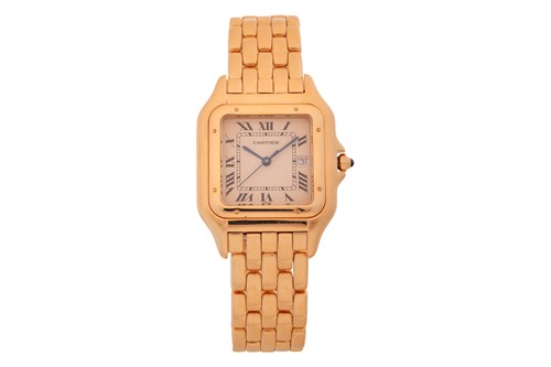 Lot 407 - Cartier ‘18K’ Panthère Wristwatch, Medium...