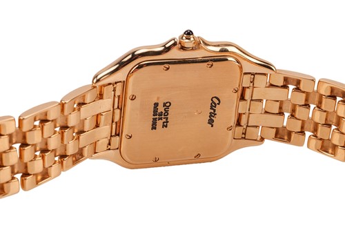 Lot 407 - Cartier ‘18K’ Panthère Wristwatch, Medium...