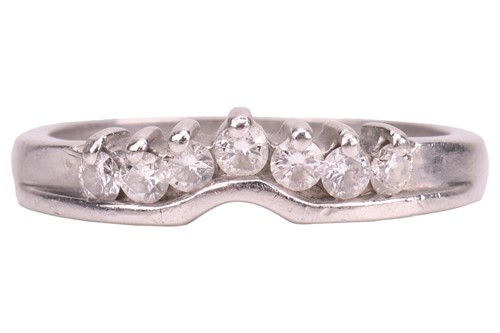 Lot 122 - A diamond-set ring, claw-set with seven round...