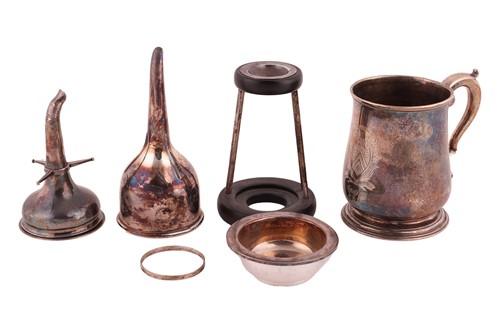 Lot 404 - A small collection of silver items; including...