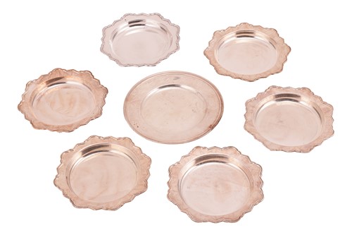 Lot 472 - A Tiffany & Co. white metal plate, stamped 926-...