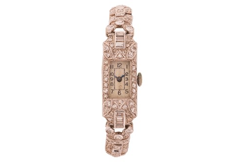 Lot 323 - A lady’s diamond-set cocktail watch, featuring...