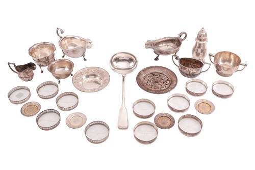 Lot 390 - A collection of 19th and 20th-century silver...