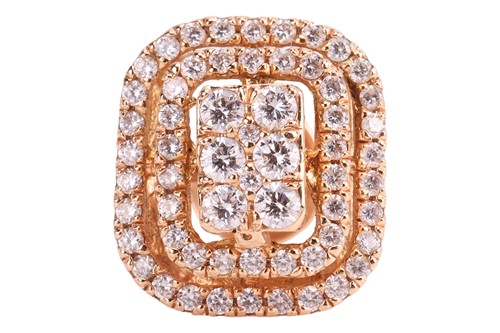 Lot 42 - A single diamond-set stud earring, comprising...