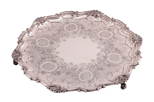 Lot 405 - An early 20th-century heavy gauge hexagonal...
