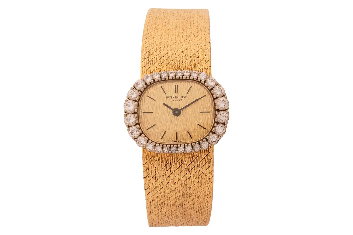Lot 366 - Patek Philippe An 18ct Gold Diamond-set Dress...