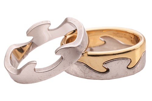 Lot 307 - Georg Jensen - a two-piece 'Fusion' puzzle...