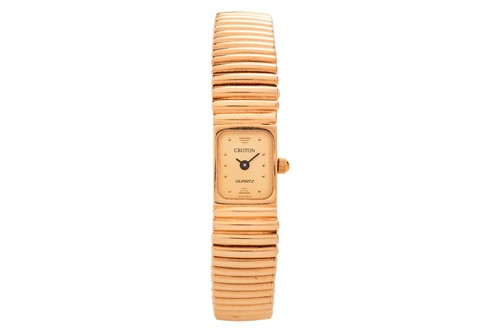 Lot Croton ‘14K’ Wrist Watch Reference: 1306 Bezel:...