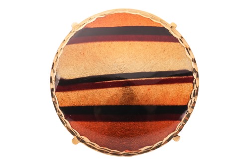 Lot 168 - An enamel cocktail ring, by Genero, consisting...