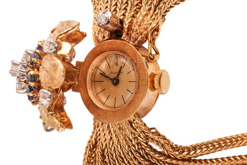 Lot 353 - Bueche Girod – An 18ct gold gem-set concealed...